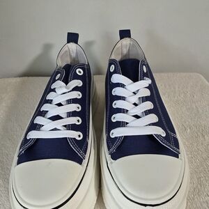 Rogue Navy and White Women's Sneakers